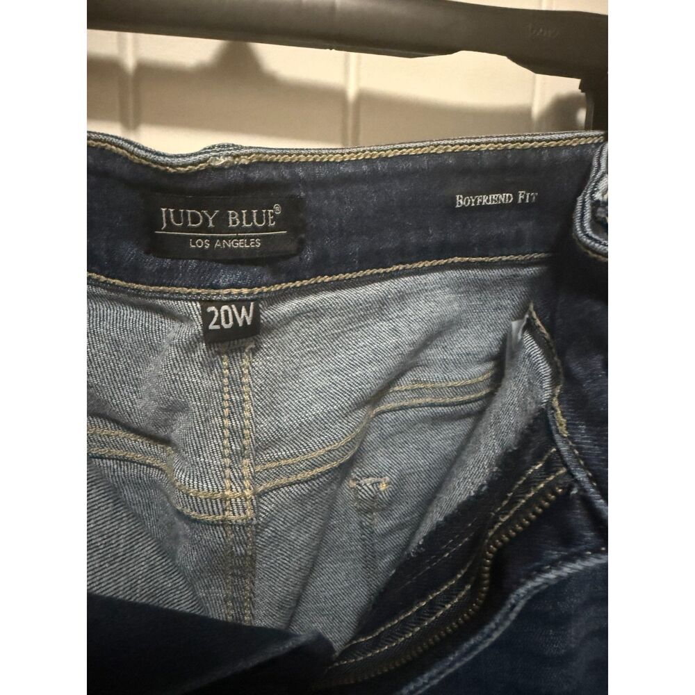 Judy Blue Boyfriend Fit Jeans Distressed Plus Size 20W - Picture 3 of 4